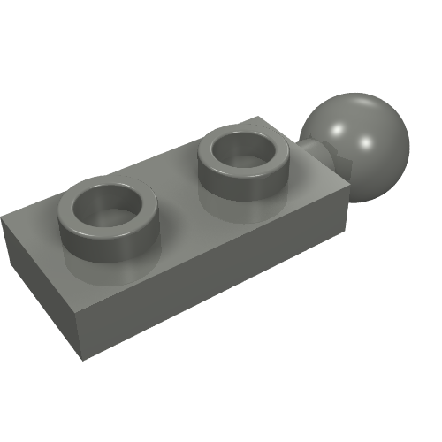 Part 22890 - Plate, Modified 1 x 2 with Tow Ball on End - De BrickPlaats