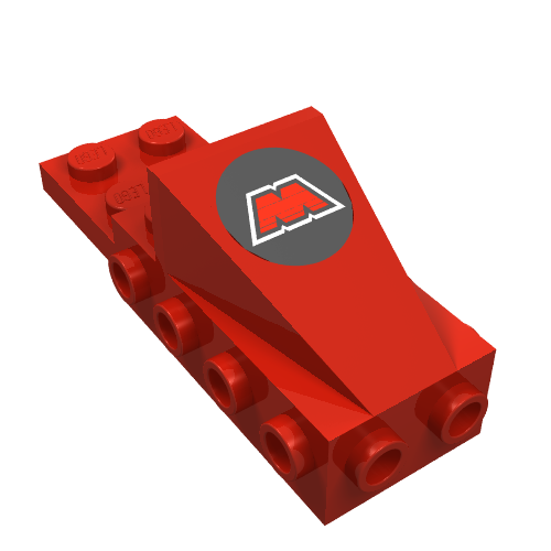 Part 2336p68 - Cockpit Space Nose with M:Tron Logo Pattern - De BrickPlaats
