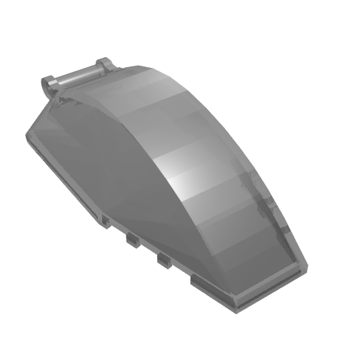Part 23448 - Windscreen 8 x 4 x 2 Curved with Bar Handle - De BrickPlaats