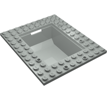Part 2374 - Container, Boat Cargo Loading Plate 10 x 12 with 6 x 8 Tub - De BrickPlaats