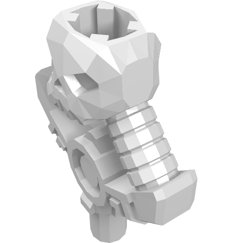 Part 23985 - Minifigure, Weapon Djinn Sword Hilt with Skull and Bar - De BrickPlaats