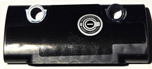 Part 24119pb028 - Technic, Panel Curved 7 x 3 with 2 Pin Holes through Panel Surface with Silver Fuel Filler Cap Pattern (Sticker) - Set 42111 - De BrickPlaats