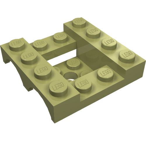 Part 24151 - Vehicle, Mudguard 4 x 4 x 1 1/3 Double - De BrickPlaats