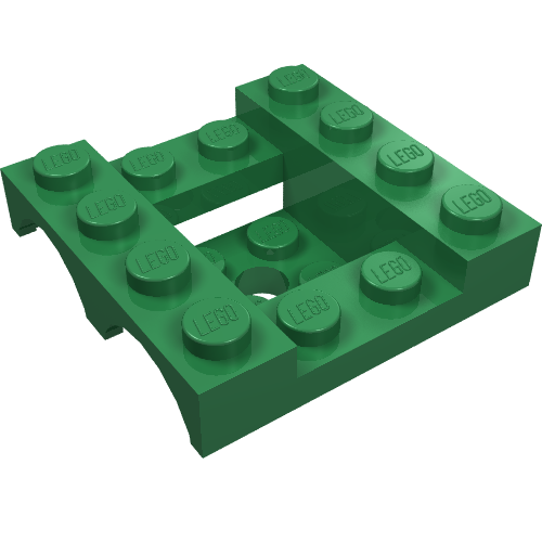 Part 24151 - Vehicle, Mudguard 4 x 4 x 1 1/3 Double - De BrickPlaats