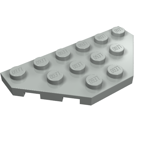 Part 2419 - Wedge, Plate 3 x 6 Cut Corners - De BrickPlaats