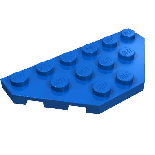Part 2419 - Wedge, Plate 3 x 6 Cut Corners - De BrickPlaats