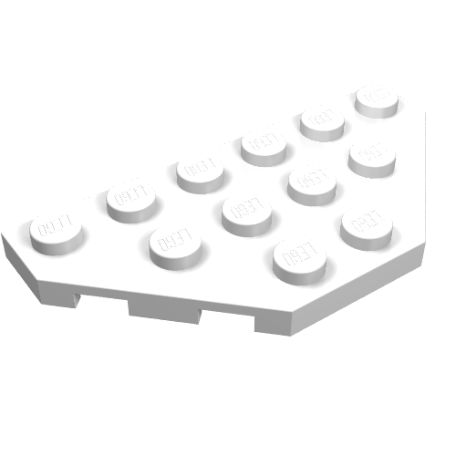 Part 2419 - Wedge, Plate 3 x 6 Cut Corners - De BrickPlaats