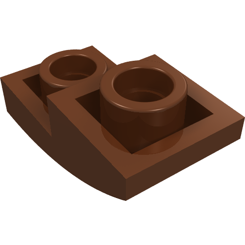 Part 24201 - Slope, Curved 2 x 1 x 2/3 Inverted - De BrickPlaats