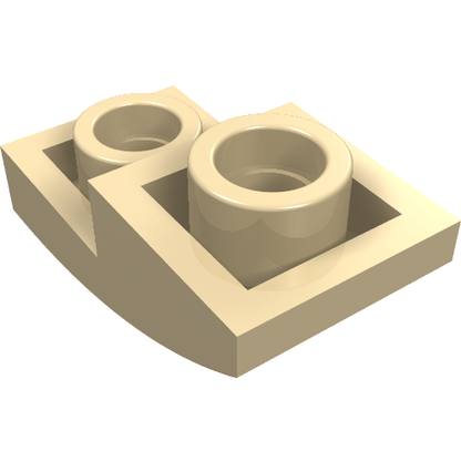 Part 24201 - Slope, Curved 2 x 1 x 2/3 Inverted - De BrickPlaats