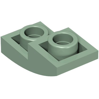 Part 24201 - Slope, Curved 2 x 1 x 2/3 Inverted - De BrickPlaats