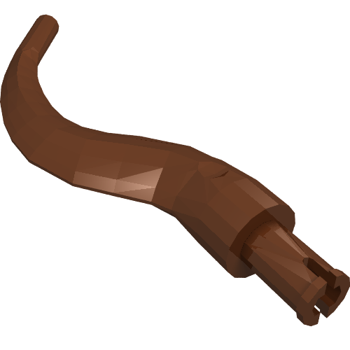 Part 24204 - Appendage Bladed with Pin (Tail, Plant Limb) - De BrickPlaats