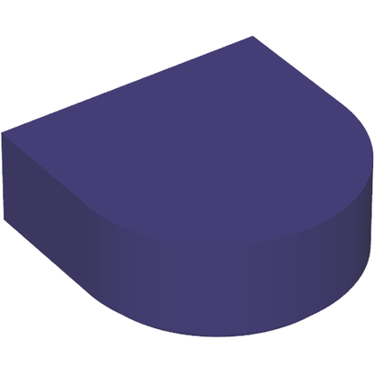 Part 24246 - Tile, Round 1 x 1 Half Circle Extended - De BrickPlaats