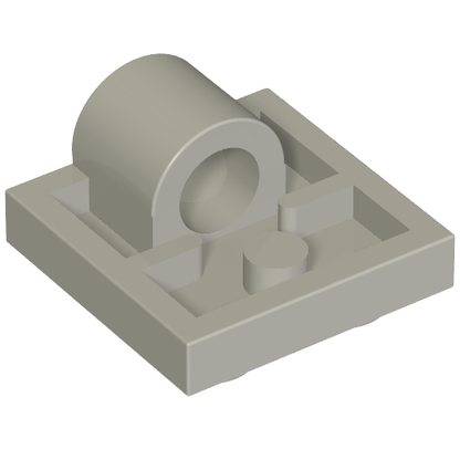 Part 2444 - Plate, Modified 2 x 2 with Pin Hole - De BrickPlaats