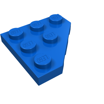 Part 2450 - Wedge, Plate 3 x 3 Cut Corner - De BrickPlaats