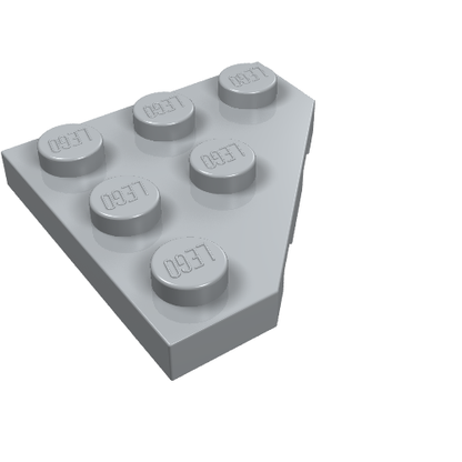 Part 2450 - Wedge, Plate 3 x 3 Cut Corner - De BrickPlaats
