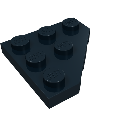 Part 2450 - Wedge, Plate 3 x 3 Cut Corner - De BrickPlaats