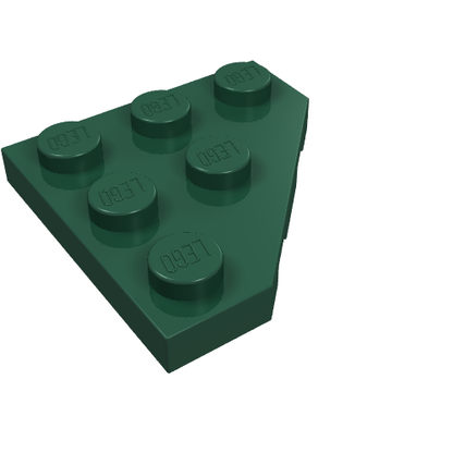 Part 2450 - Wedge, Plate 3 x 3 Cut Corner - De BrickPlaats