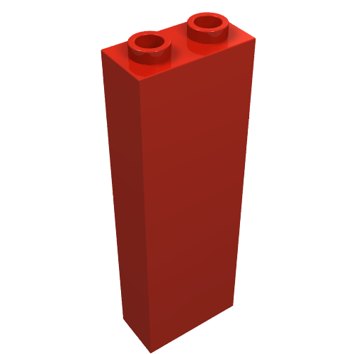 Part 2454 - Brick 1 x 2 x 5 - Blocked Open Studs or Hollow Studs - De BrickPlaats