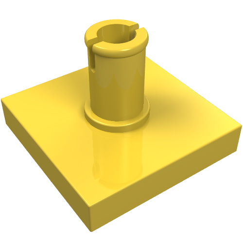 Part 2460 - Tile, Modified 2 x 2 with Pin - De BrickPlaats