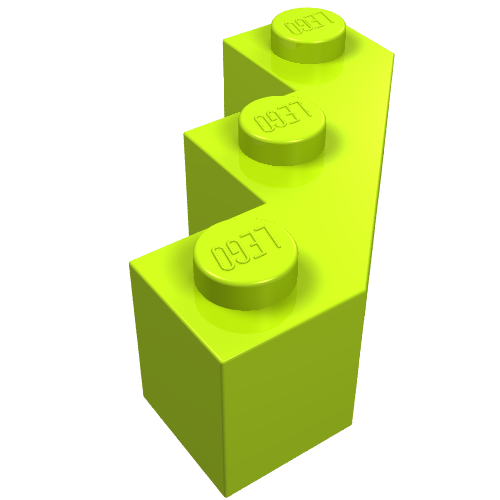 Part 2462 - Brick, Modified Facet 3 x 3 - De BrickPlaats