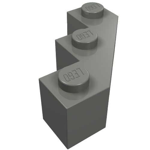 Part 2462 - Brick, Modified Facet 3 x 3 - De BrickPlaats