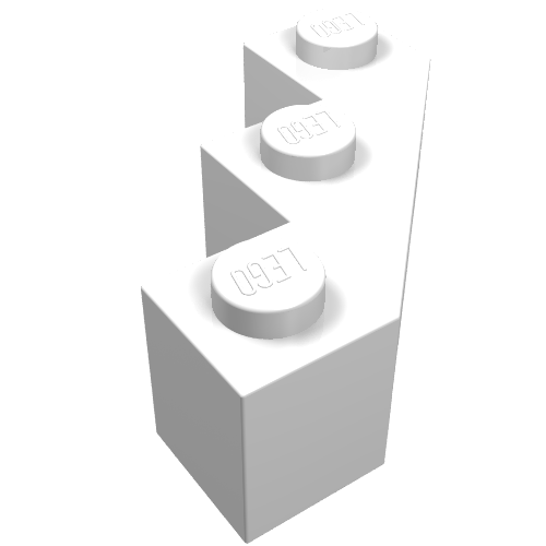 Part 2462 - Brick, Modified Facet 3 x 3 - De BrickPlaats