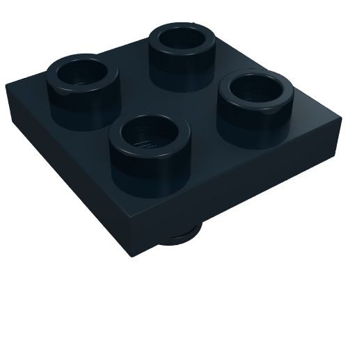 Part 2476 - Plate, Modified 2 x 2 with Pin on Bottom - De BrickPlaats