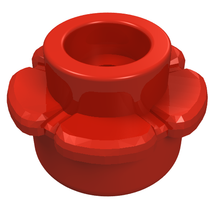 Part 24866 - Plate, Round 1 x 1 with Flower Edge (5 Petals) - De BrickPlaats