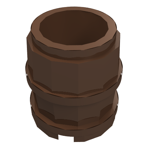 Part 2489 - Container, Barrel 2 x 2 x 2 - De BrickPlaats