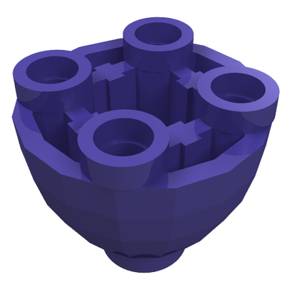 Part 24947 - Brick, Round 2 x 2 Dome Bottom with Studs - De BrickPlaats
