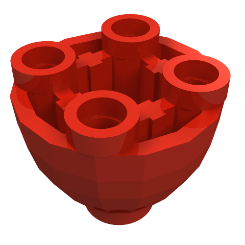Part 24947 - Brick, Round 2 x 2 Dome Bottom with Studs - De BrickPlaats