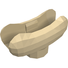 Part 25386 - Hot Dog / Sausage Bun - De BrickPlaats