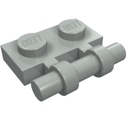 Part 2540 - Plate, Modified 1 x 2 with Bar Handle on Side - Free Ends - De BrickPlaats