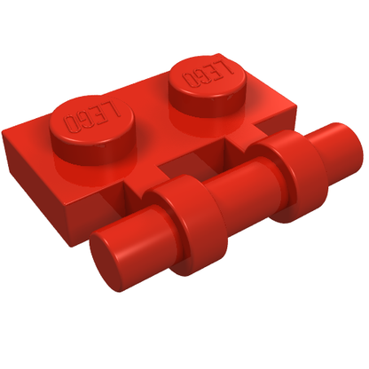 Part 2540 - Plate, Modified 1 x 2 with Bar Handle on Side - Free Ends - De BrickPlaats