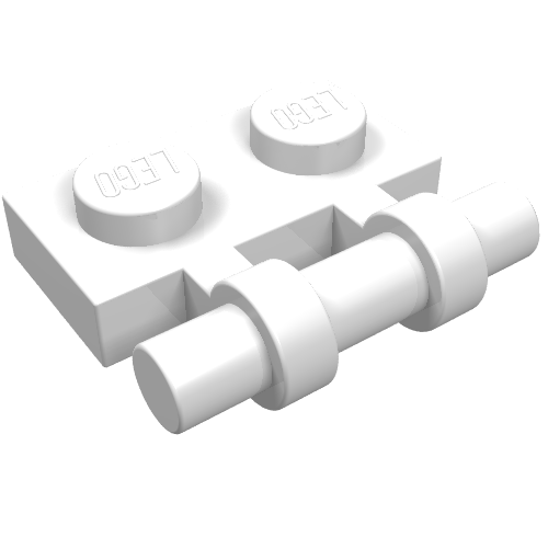 Part 2540 - Plate, Modified 1 x 2 with Bar Handle on Side - Free Ends - De BrickPlaats