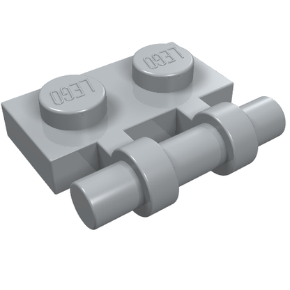 Part 2540 - Plate, Modified 1 x 2 with Bar Handle on Side - Free Ends - De BrickPlaats
