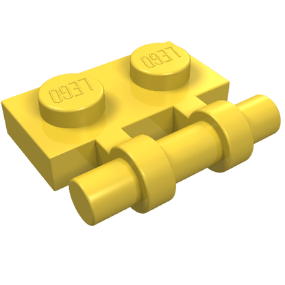 Part 2540 - Plate, Modified 1 x 2 with Bar Handle on Side - Free Ends - De BrickPlaats