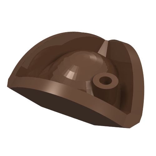 Part 2544 - Minifigure, Headgear Hat, Pirate Tricorne / Triangle - De BrickPlaats