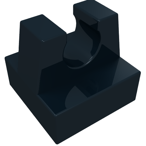 Part 2555 - Tile, Modified 1 x 1 with Clip - De BrickPlaats