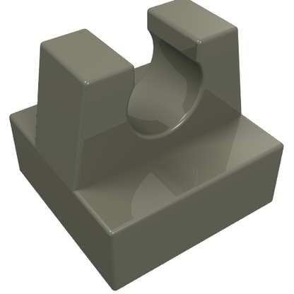 Part 2555 - Tile, Modified 1 x 1 with Clip - De BrickPlaats