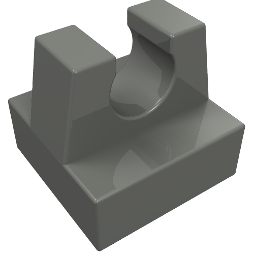 Part 2555 - Tile, Modified 1 x 1 with Clip - De BrickPlaats