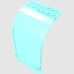 Part 2572 - Panel 6 x 6 x 9 Curved Top - De BrickPlaats