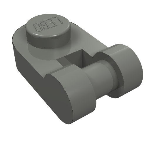 Part 26047 - Plate, Round 1 x 1 with Bar Handle - De BrickPlaats