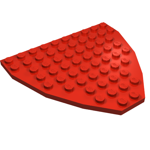 Part 2621 - Wedge, Plate 9 x 10 (Boat Bow Plate) - De BrickPlaats
