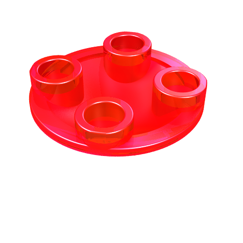 Part 2654 - Plate, Round 2 x 2 with Rounded Bottom (Boat Stud) - De BrickPlaats