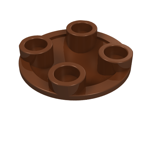 Part 2654 - Plate, Round 2 x 2 with Rounded Bottom (Boat Stud) - De BrickPlaats