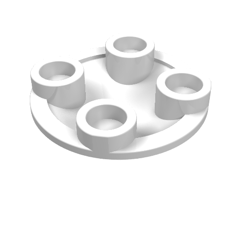 Part 2654 - Plate, Round 2 x 2 with Rounded Bottom (Boat Stud) - De BrickPlaats