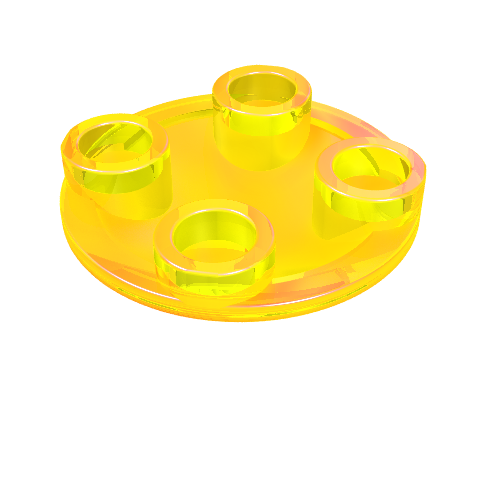 Part 2654 - Plate, Round 2 x 2 with Rounded Bottom (Boat Stud) - De BrickPlaats
