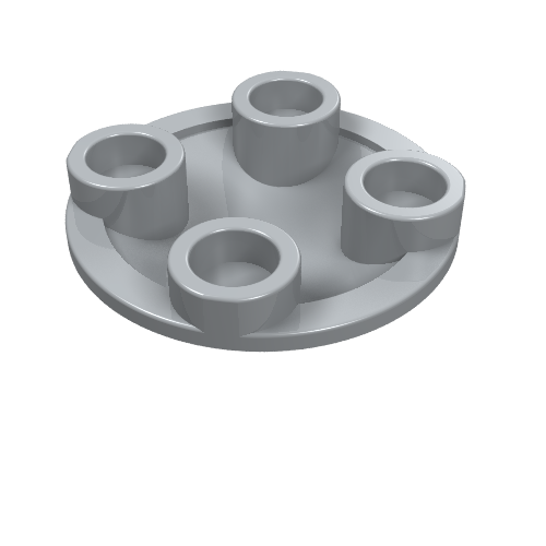 Part 2654 - Plate, Round 2 x 2 with Rounded Bottom (Boat Stud) - De BrickPlaats