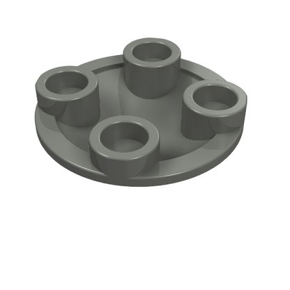 Part 2654 - Plate, Round 2 x 2 with Rounded Bottom (Boat Stud) - De BrickPlaats